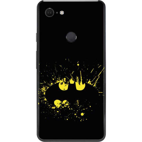 DC Comics Batman Logo Yellow Splash Google Pixel 3 XL Skin